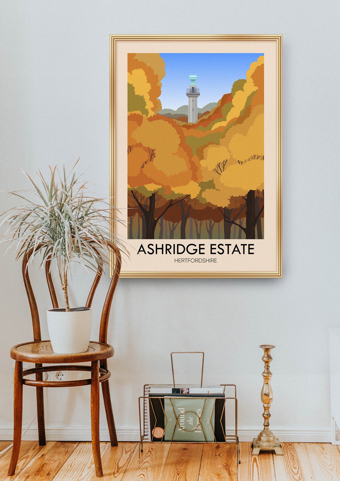 Ashridge Estate Vintage Travel Poster, Hertfordshire - Image 2