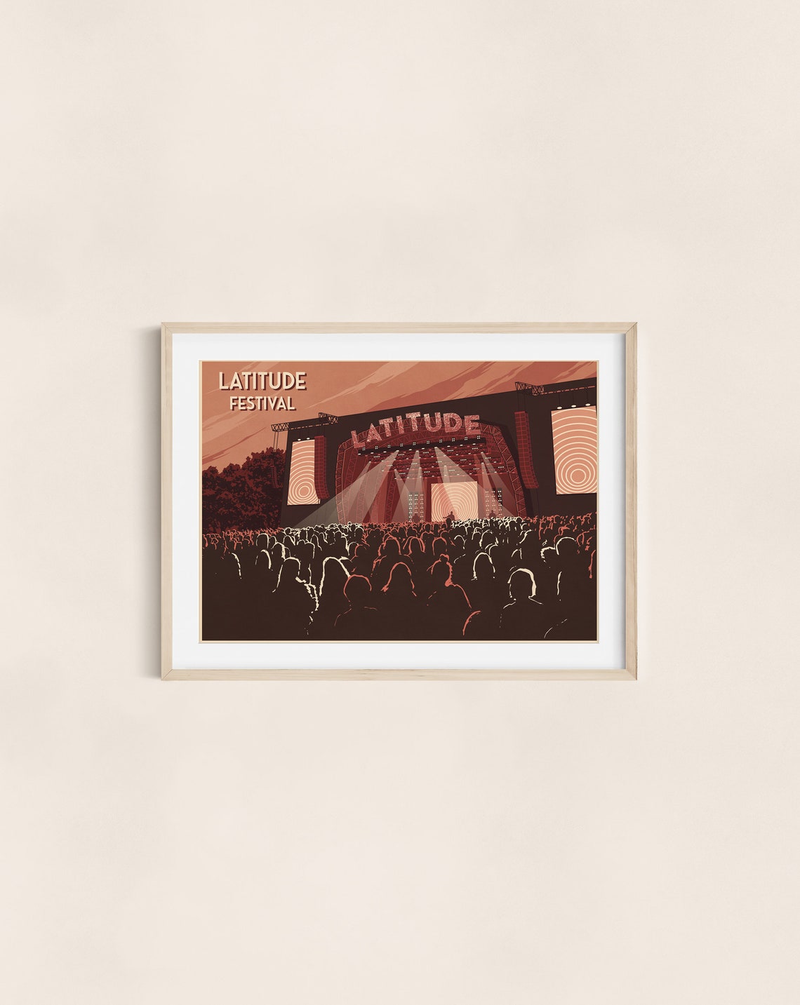 Latitude Festival Main Stage Concert Crowd Music Poster Gig Art - Image 3