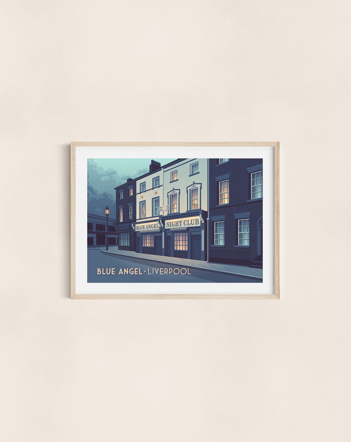 Blue Angel Liverpool Vintage Travel Poster Print - Image 3