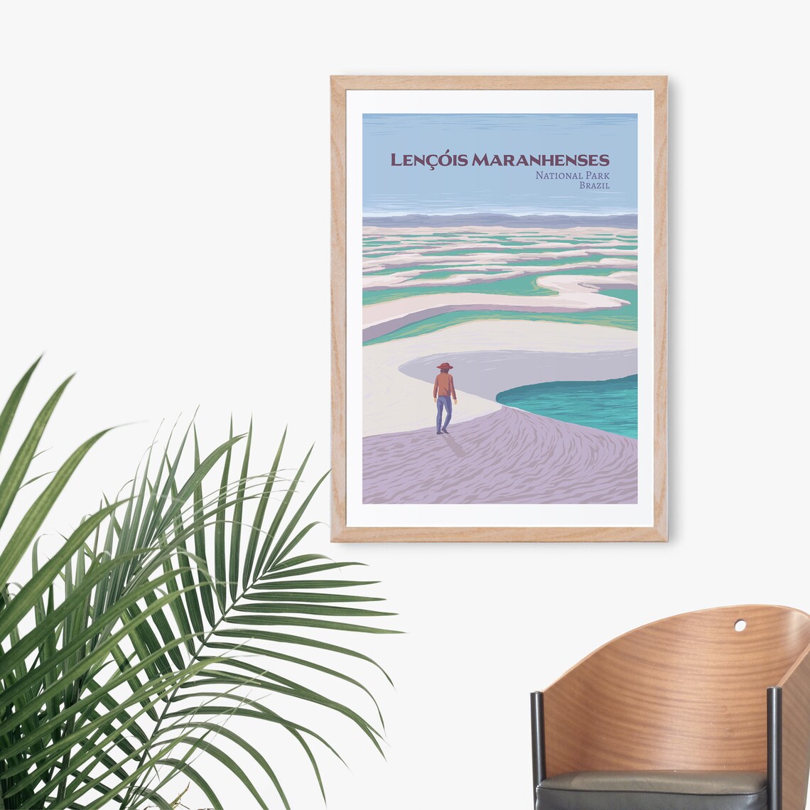 Lençóis Maranhenses Brazil White Dunes Turquoise Lagoons Poster - Image 3