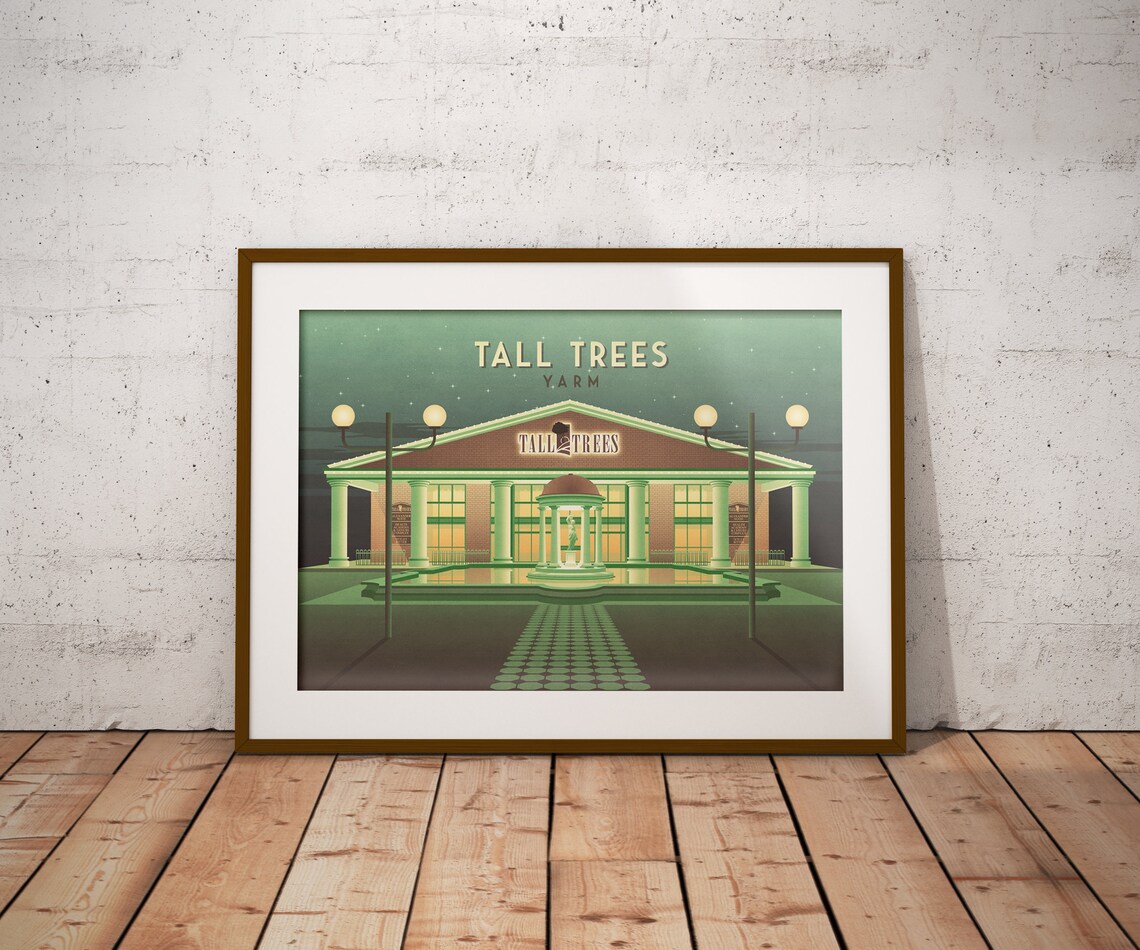 Tall Trees Yarm Nightclub Retro Clubbing Art Print - Image 4