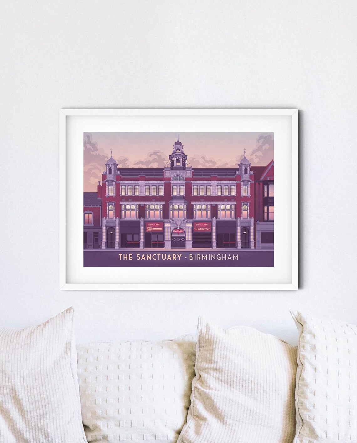 Sanctuary Nightclub Birmingham Travel Poster - Image 4
