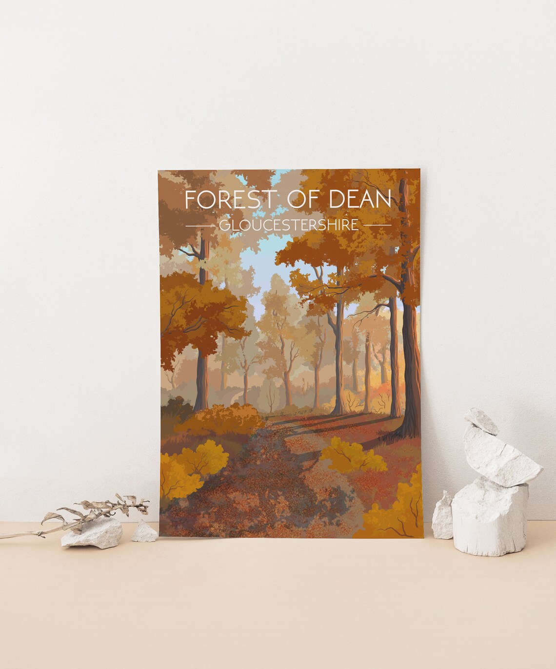 Forest Of Dean Travel Poster, Vintage West Country - Image 4