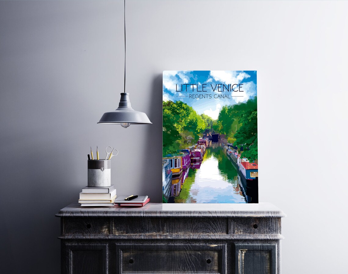 Little Venice Regent's Canal Travel Poster - Image 2