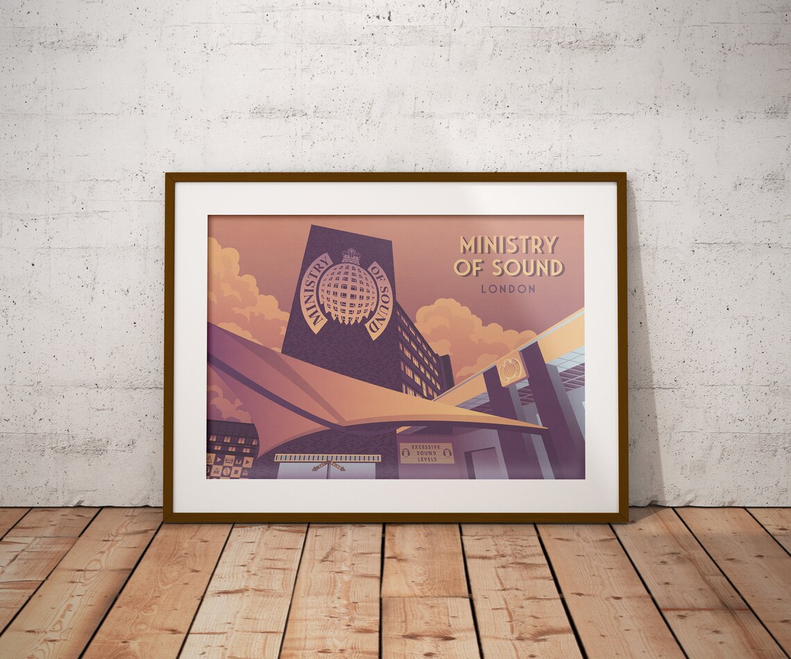 Ministry Of Sound London Nightclub Travel Poster - Image 4