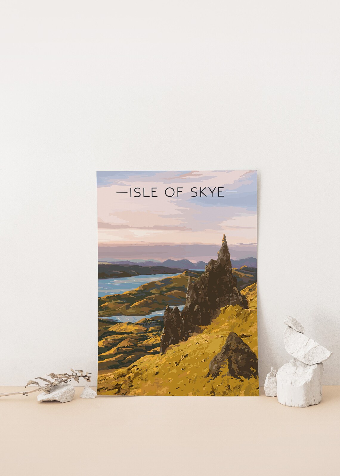 Isle Of Skye Old Man Of Storr Travel Poster - Image 4