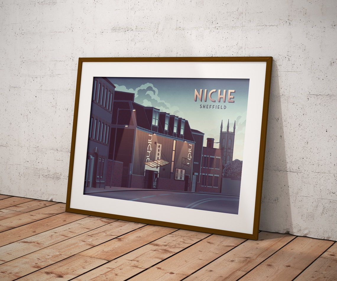 Niche Nightclub Poster Sheffield Dance Music Sidney Street Bassline Club Vibe Clubbing Niche Sheffield Leadmill Corporation Art - Image 3