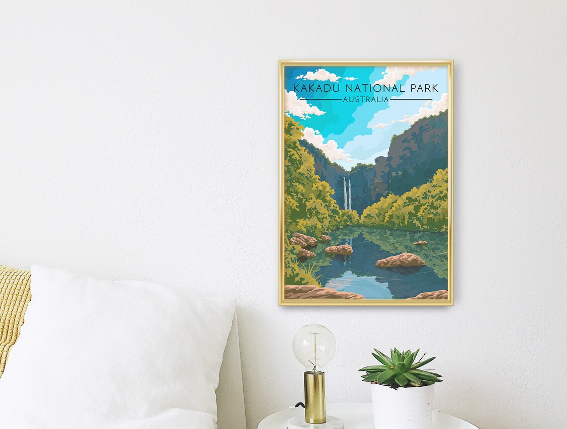 Kakadu National Park Vintage Travel Poster, Australia - Image 3