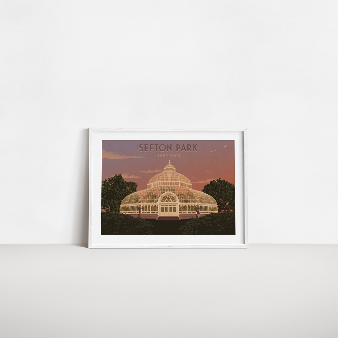 Sefton Park Liverpool Vintage Travel Poster, Art Deco - Image 2