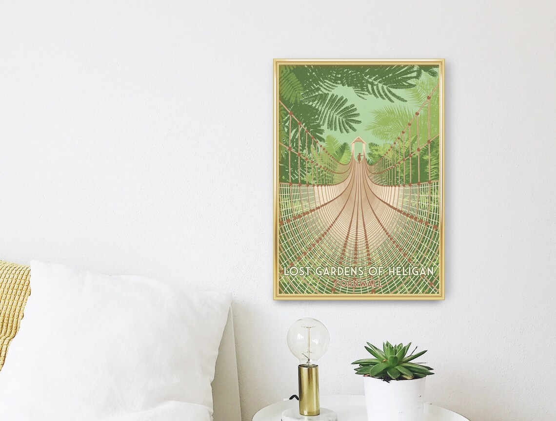 Lost Gardens Of Heligan Cornwall Travel Poster - Image 3