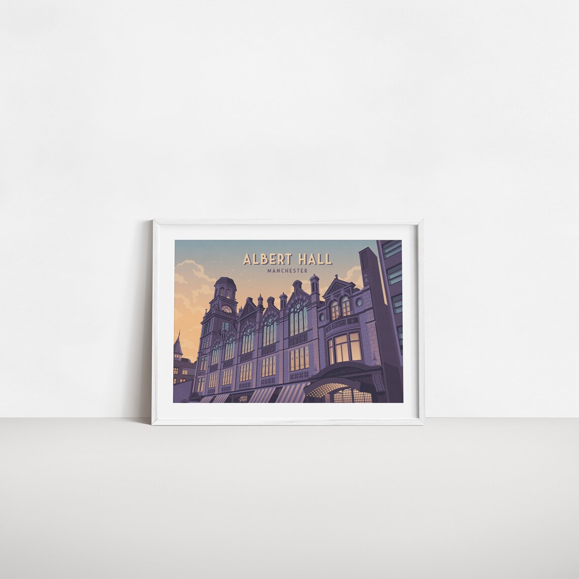 Albert Hall Manchester Travel Poster, Live Music Venue - Image 2