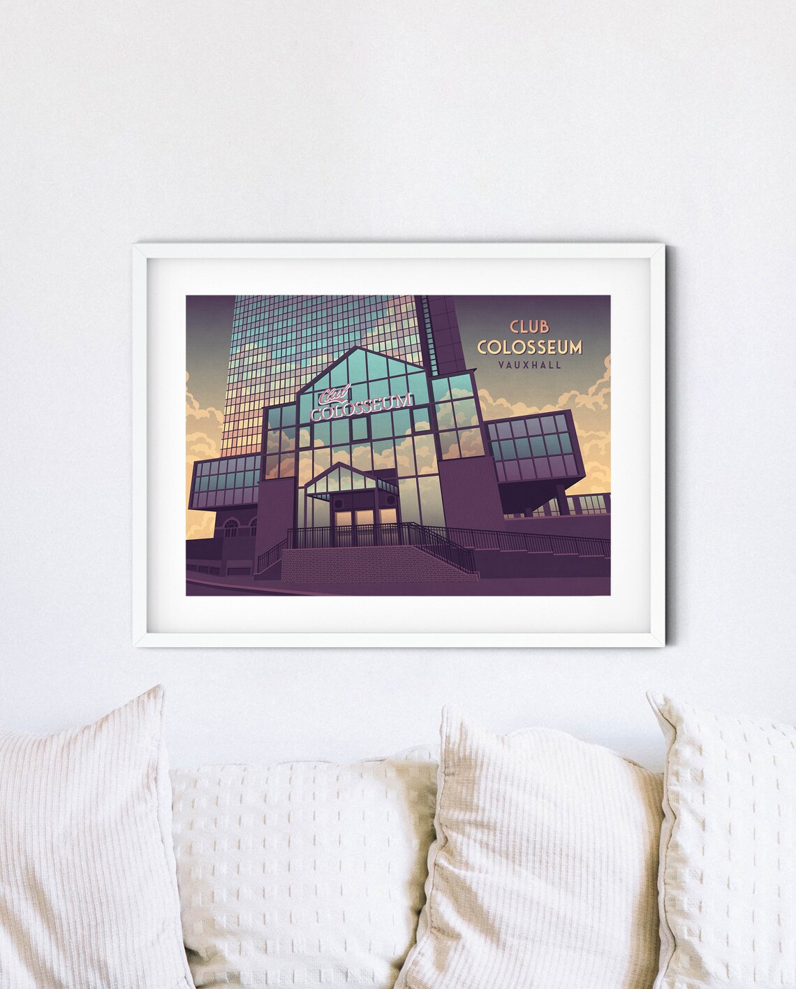 Club Colosseum Vauxhall Glass Atrium Nightclub London Art Poster - Image 4