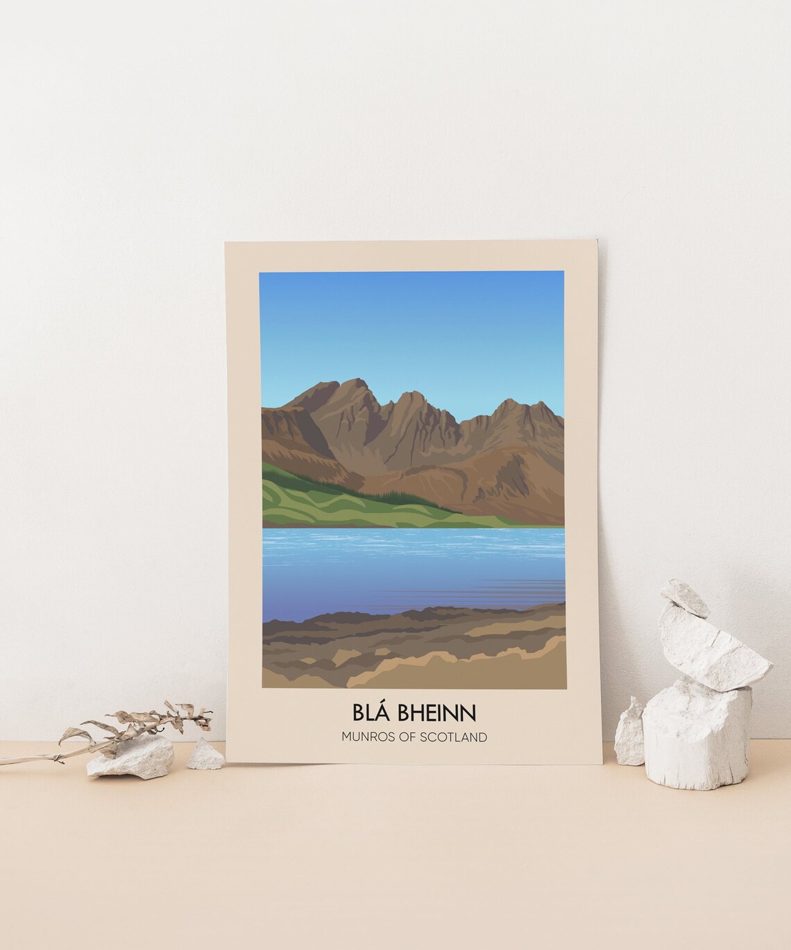 Bla Bheinn Munros Of Scotland Isle Of Skye Peak Landscape Poster - Image 4