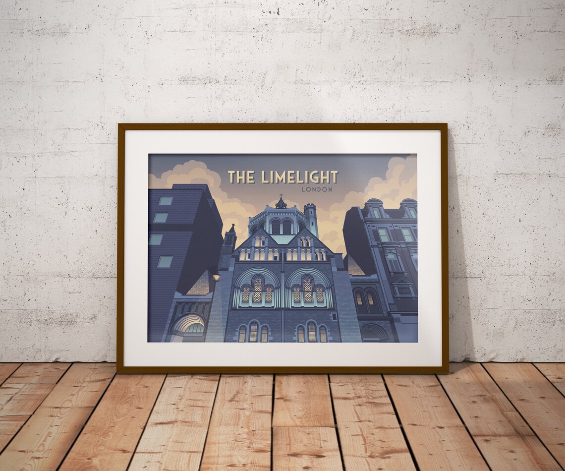 The Limelight Club London Travel Poster, Architecture - Image 4