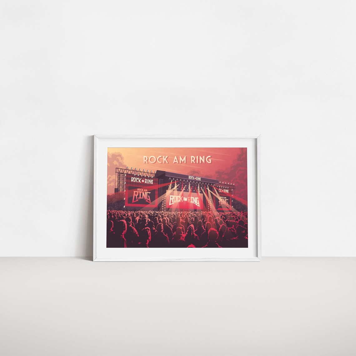 Rock am Ring Festival Main Stage Sunset Crowd Concert Poster - Image 2
