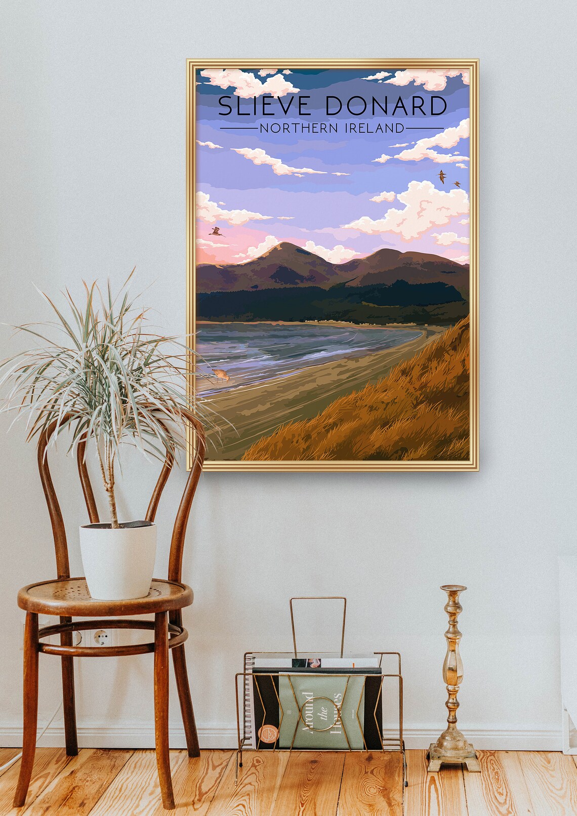 Slieve Donard Vintage Travel Poster, Mourne Mountains - Image 2