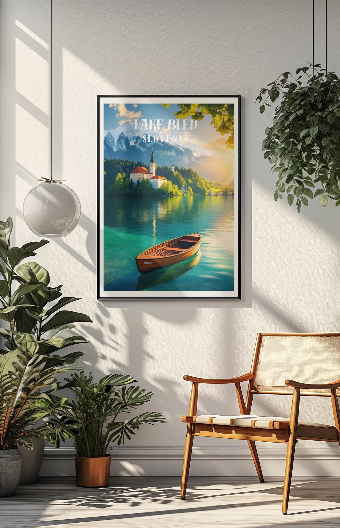 Lake Bled Slovenia Travel Poster Lake Bled Slovenia Wall Art Lake Bled Travel Poster Lake Bled Slovenia Rolled Poster Lake Bled Wall Art - Image 4
