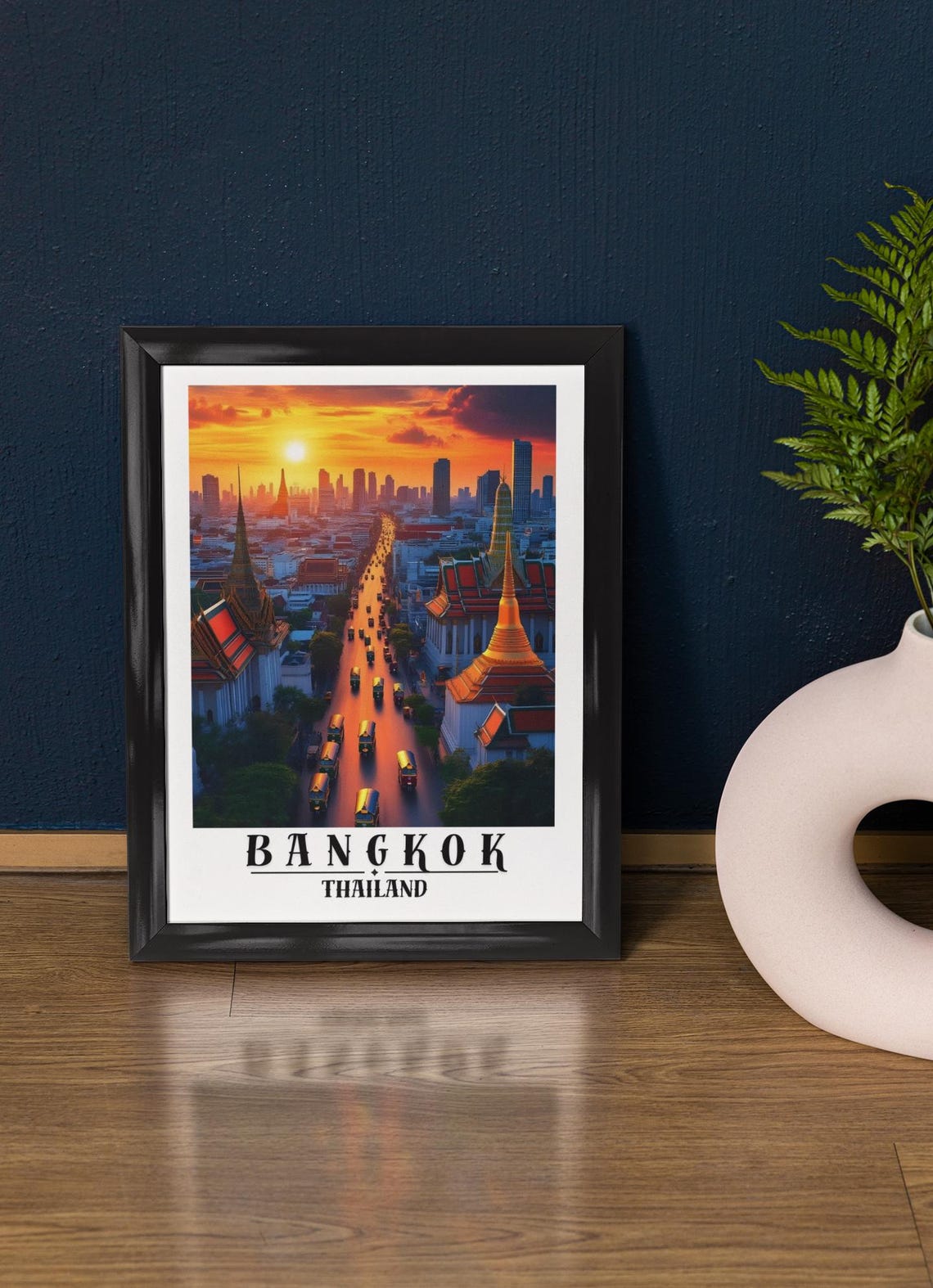 Bangkok Thailand Travel Poster Bangkok Wall Art Bangkok Rolled Poster Bangkok Thailand Wall Art Thailand Bangkok Poster Bangkok Poster - Image 3