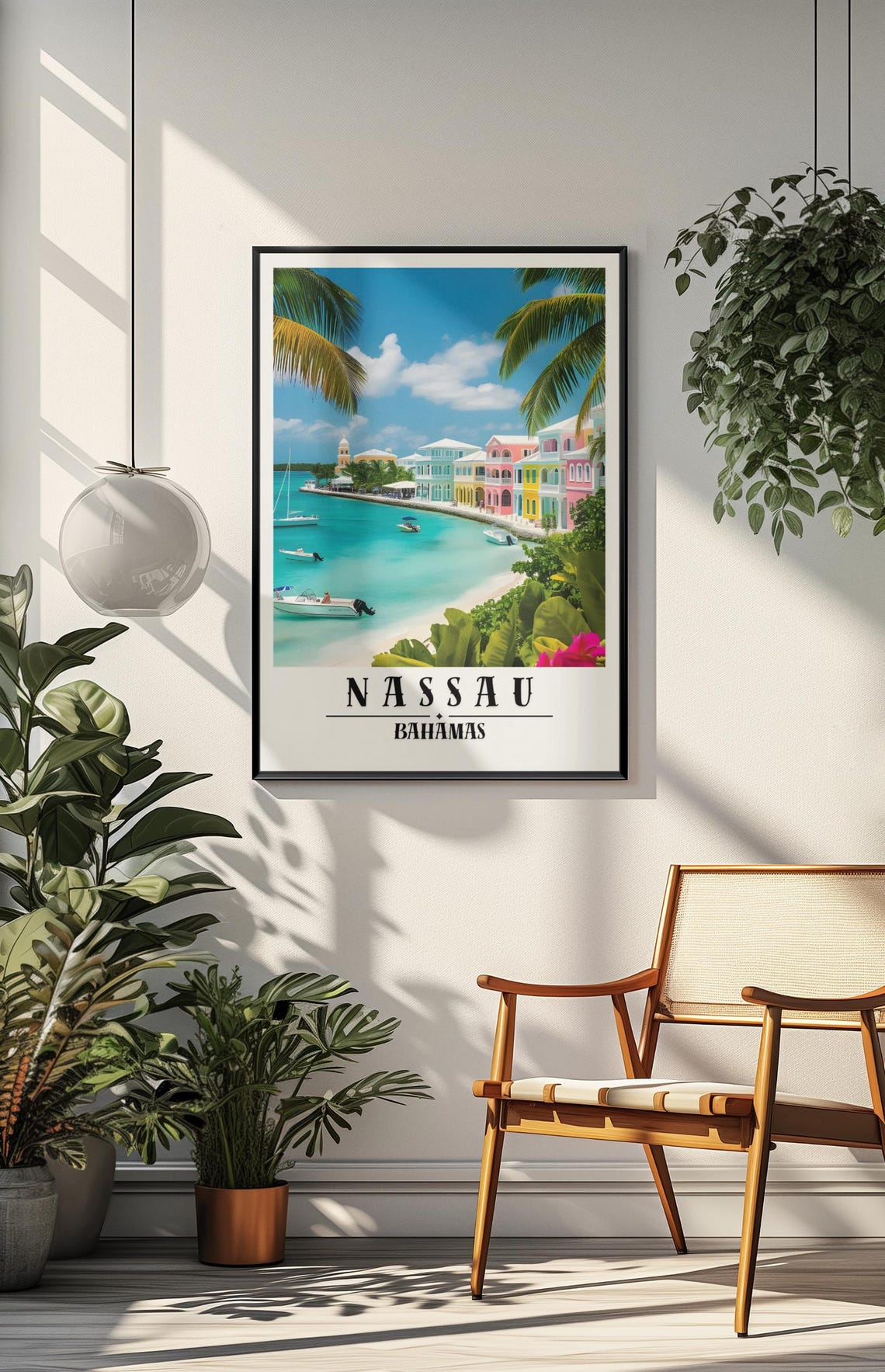 Nassau Bahamas Travel Poster Nassau Bahamas Wall Art Nassau Bahamas Print Nassau Bahamas Rolled Poster Nassau Bahamas Poster Nassau Art - Image 4