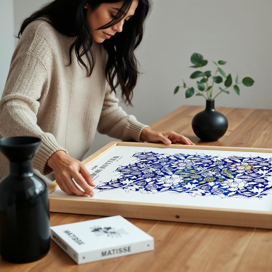William Morris Wey Pattern, Arts Crafts Botanical - Image 6
