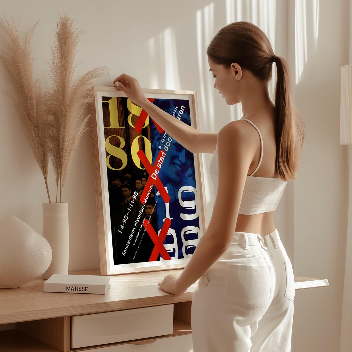 Vintage Dutch Poster, Amsterdam Exhibition - Image 2