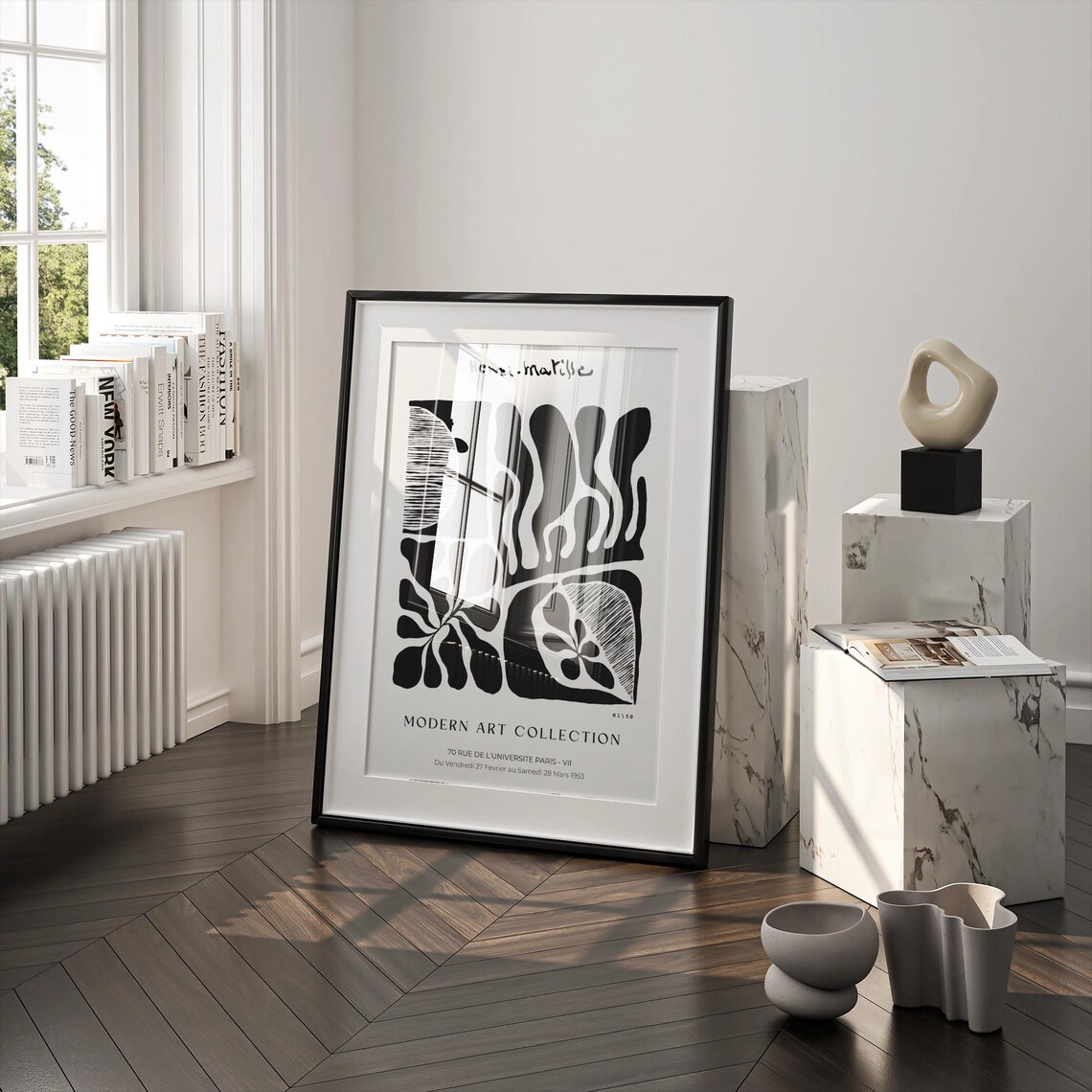 Matisse Inspired Abstract Botanical, Mid-Century - Image 3