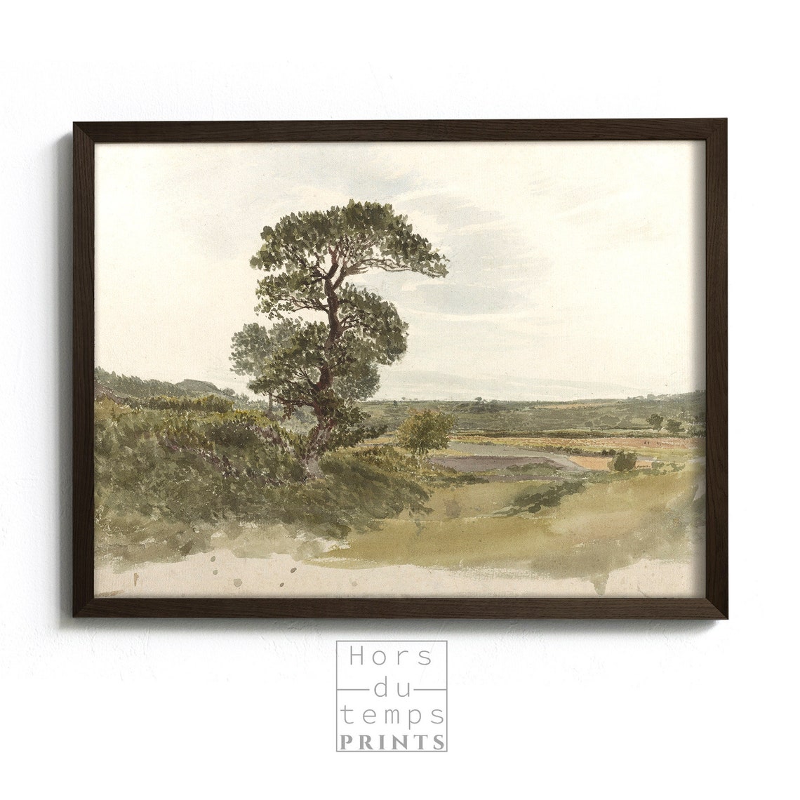 Rustic Country Field Muted Landscape Painting Art Hors Du Temps Prints - Image 2