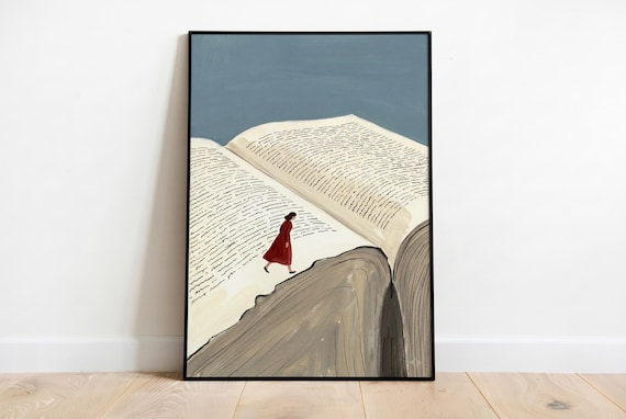 Literary Wall Art Print, Dark Academia Decor