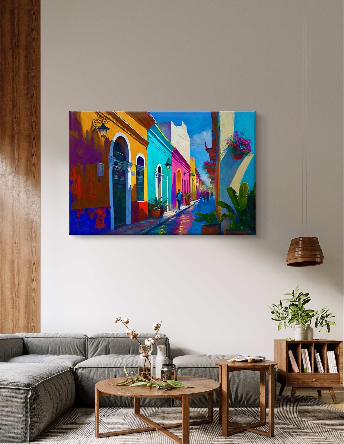 Vibrant Guanajuato Colonial Street in Daytime Mexico Travel Poster - Image 5
