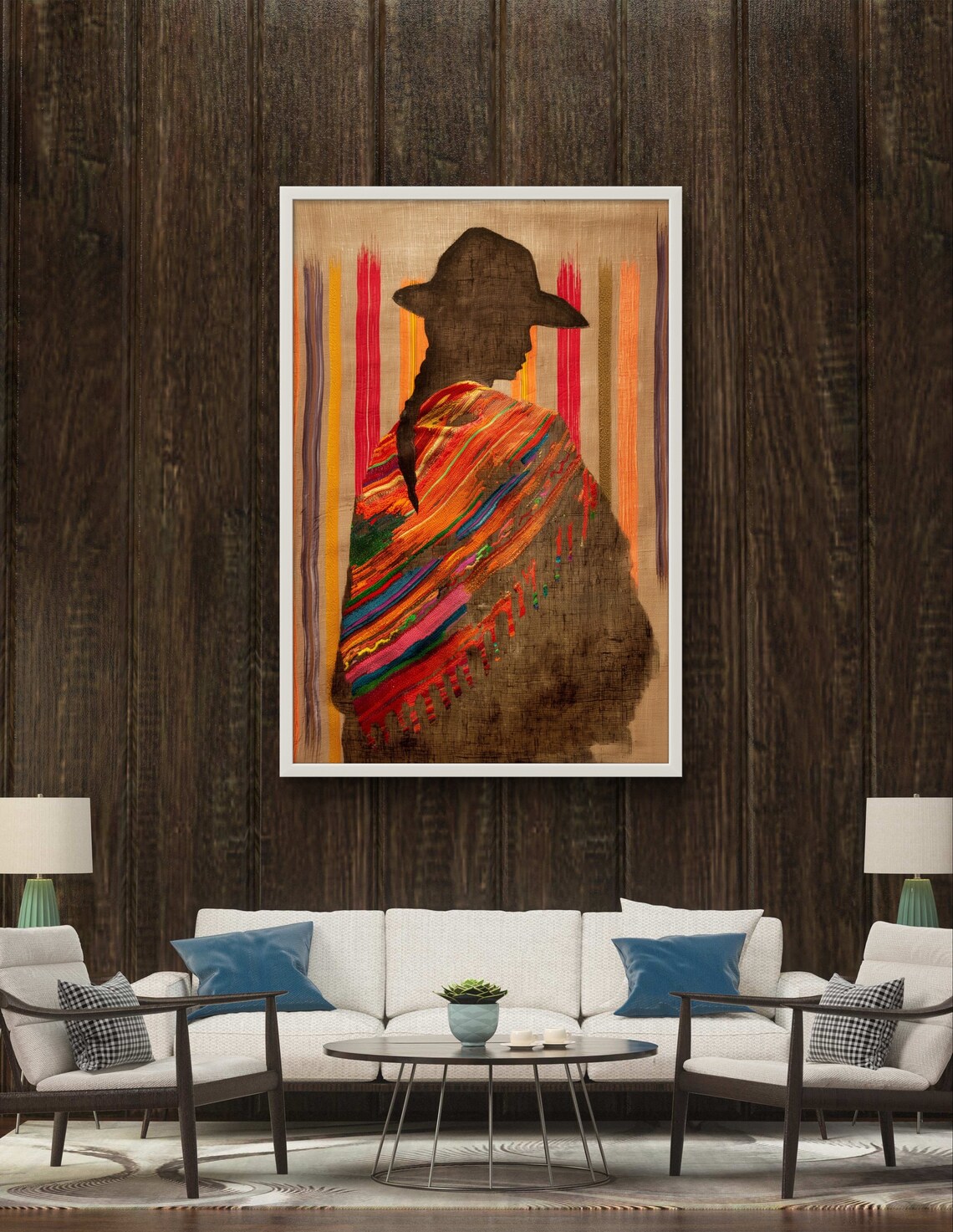 Bolivian Woman Art Print, Cultural Portrait Decor - Image 3