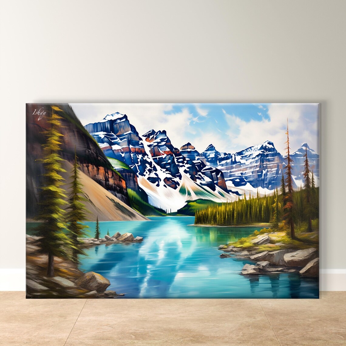 Moraine Lake Ten Peaks Turquoise Water Canadian Rockies Poster