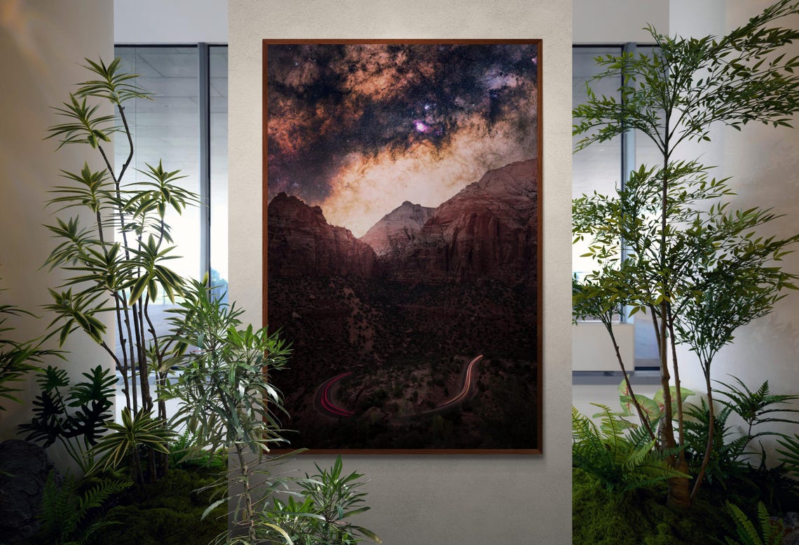 Milky Way Wall Art Cosmic Night Sky Photo Print For Astronomers Nature Lovers Celestial Decor - Image 5