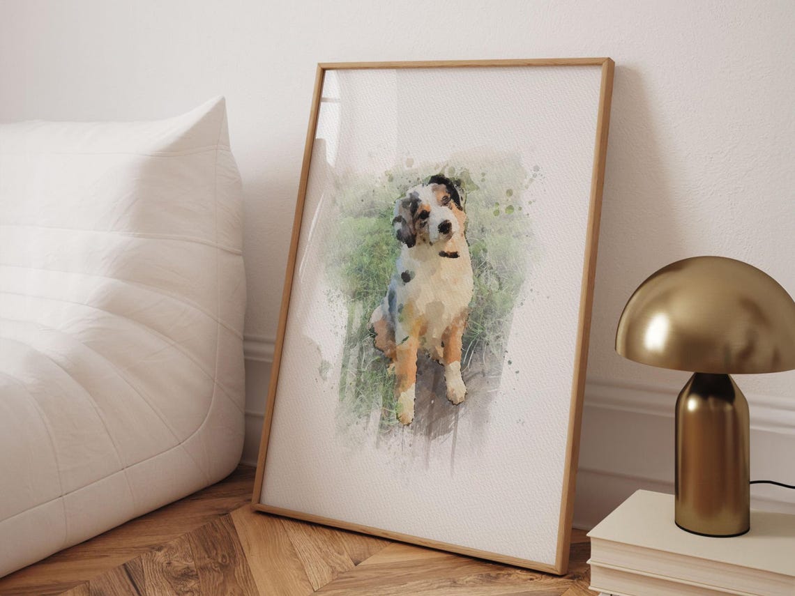 Dalmatian Watercolor Dog Portrait Lavender Wash Pet Art Print - Image 5
