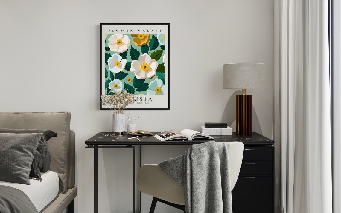 Augusta Georgia Wild Flower Market Art Print - Image 3