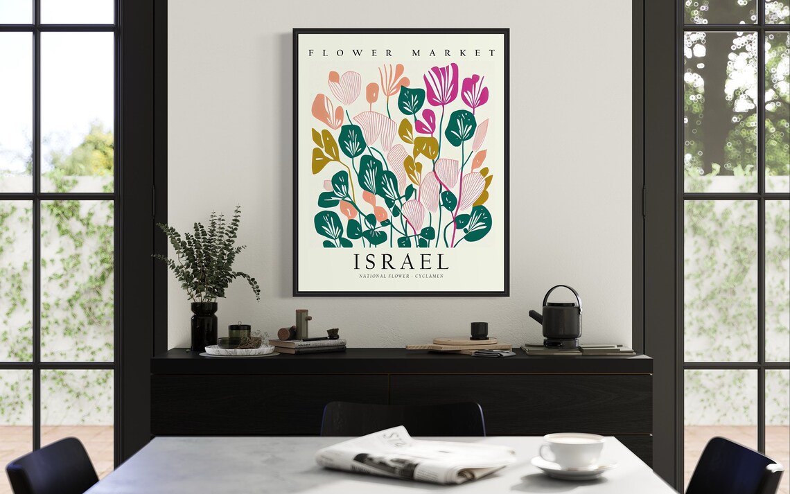 Cyclamen, Israel Flower Market Art Print - Image 2