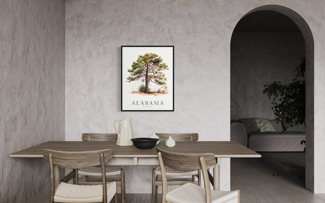 Alabama State Tree Longleaf Pine Art Print - Image 2