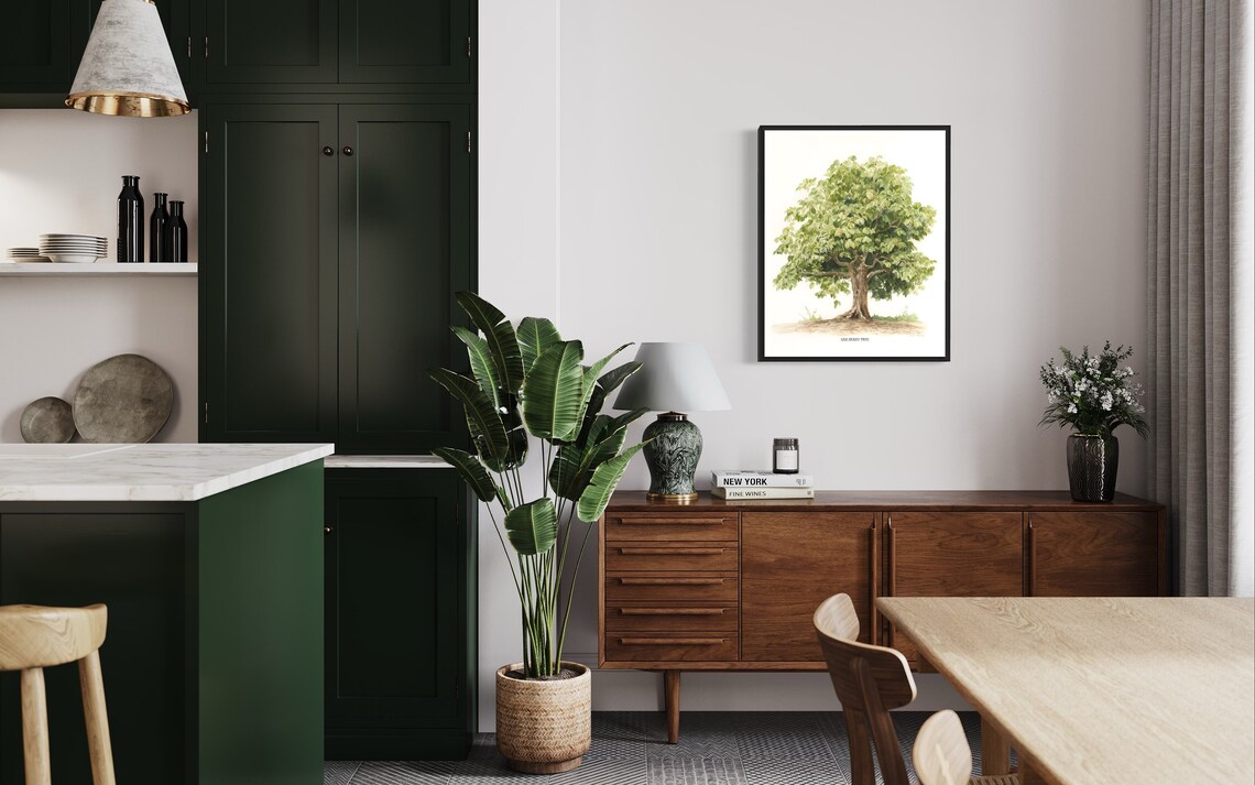 Mulberry Tree Art Print, Nature Wall Poster - Image 3