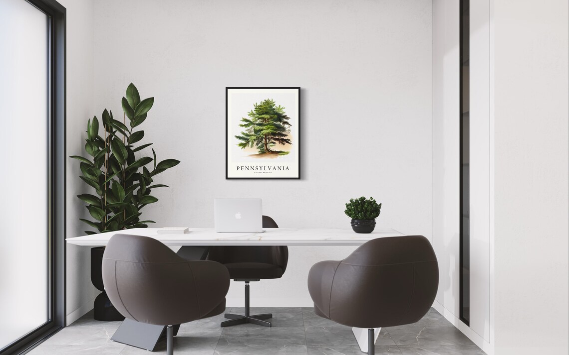 Pennsylvania State Tree Eastern Hemlock Art Print - Image 2