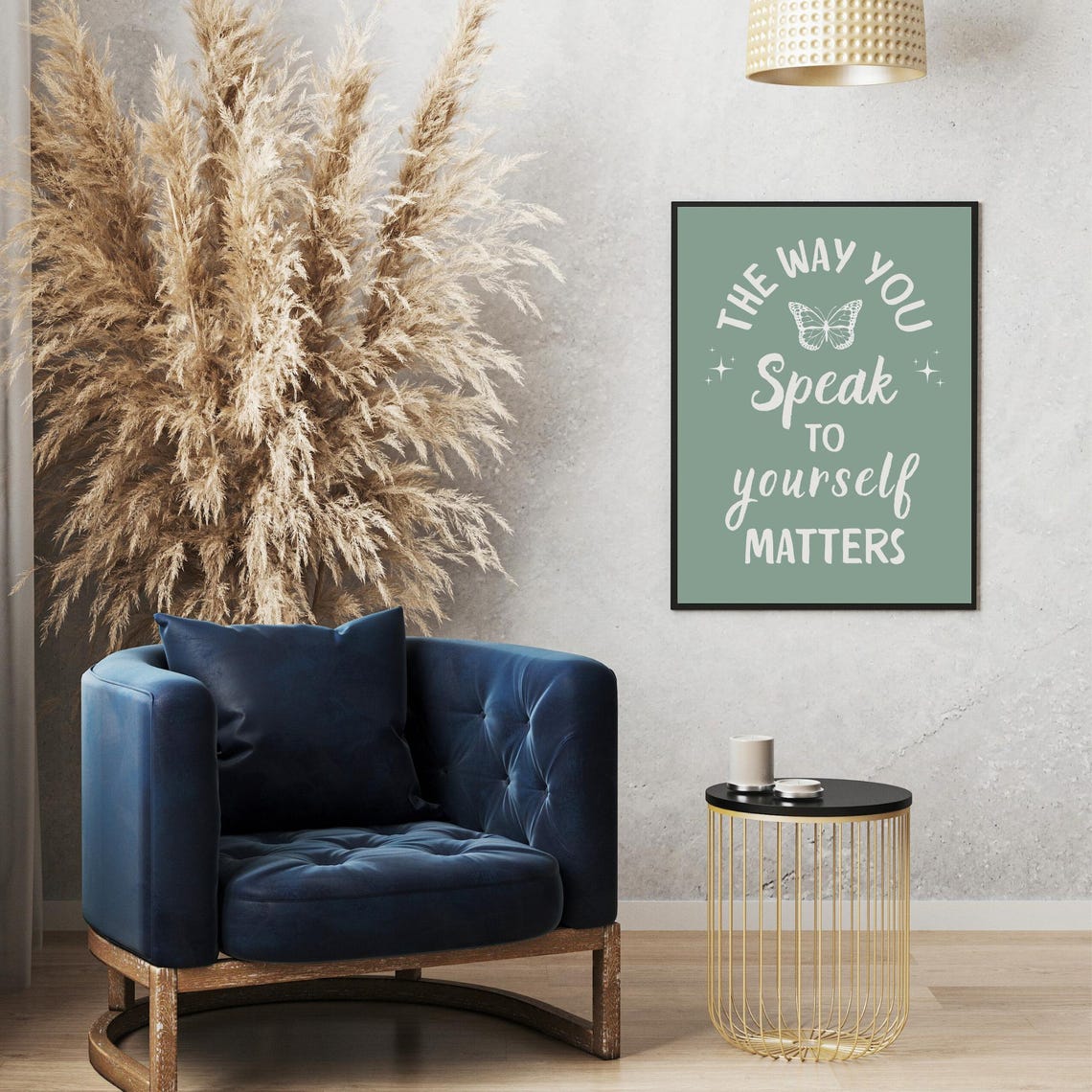 The Way You Speak to Yourself Matters Self Love Butterfly Sage Poster - Image 2