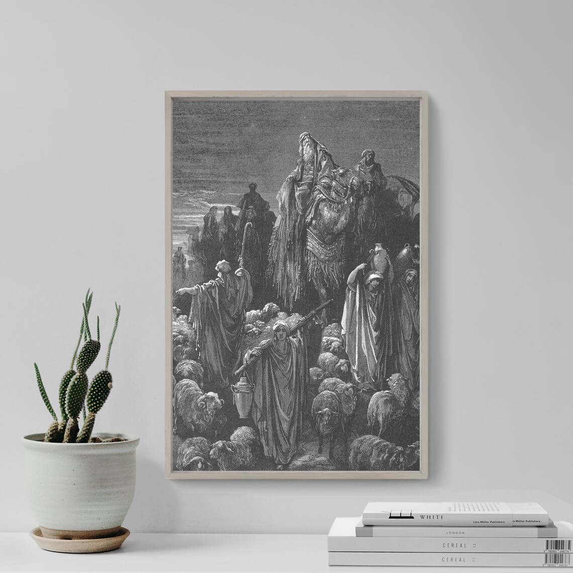 Gustave Dore Jacob Goes To Egypt, Classic Drawing Art Print - Image 4