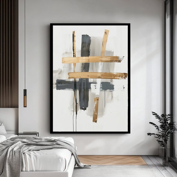 Minimalist Abstract Painting Art Geometric Abstract Art Colorful Print Painting 3d Texture Painting Vivid Color Print Wall Art
