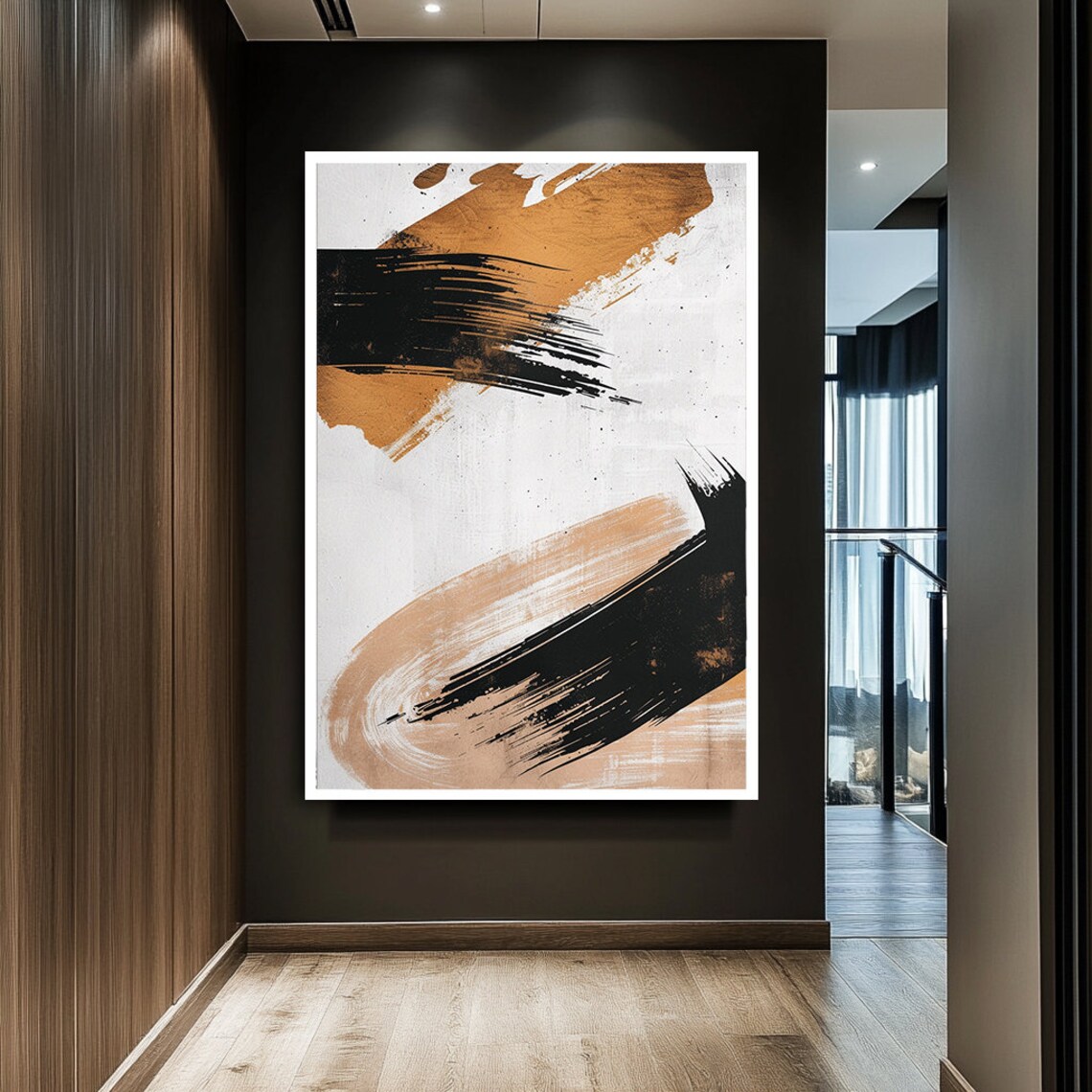 Abstract Geometric Shapes, Modern Wall Decor - Image 2