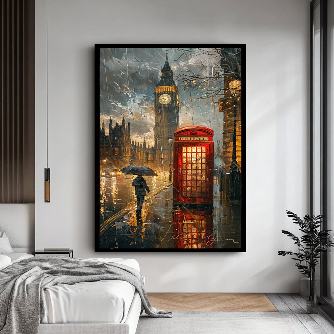 London City Abstract Landscape Art Print - Image 4