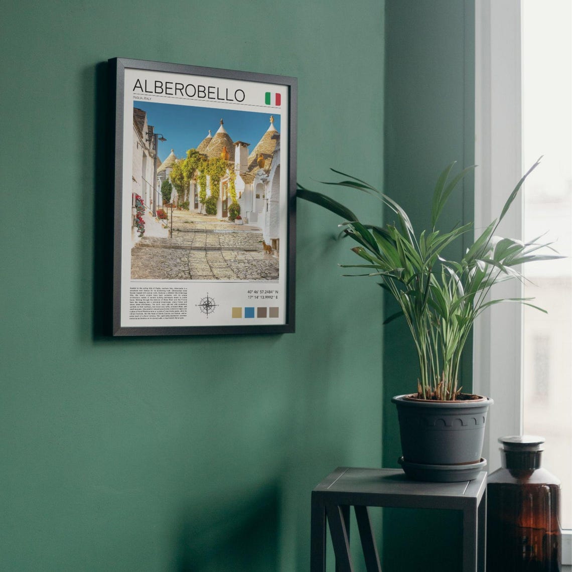 Alberobello Print Alberobello Wall Art Alberobello Trulli Houses Alberobello Puglia Poster Alberobello Rione Monti Puglia Travel Print - Image 3