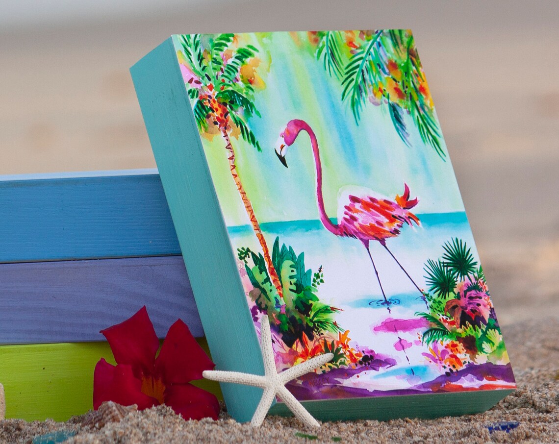 Flamingo Watercolor Art Print, Ellen Negley - Image 3