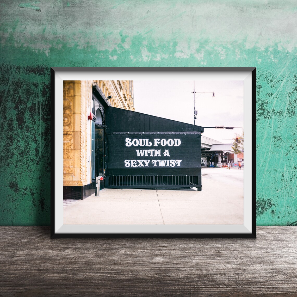 Soul Food With A Sexy Twist Restaurant Awning Sign Photo Poster
