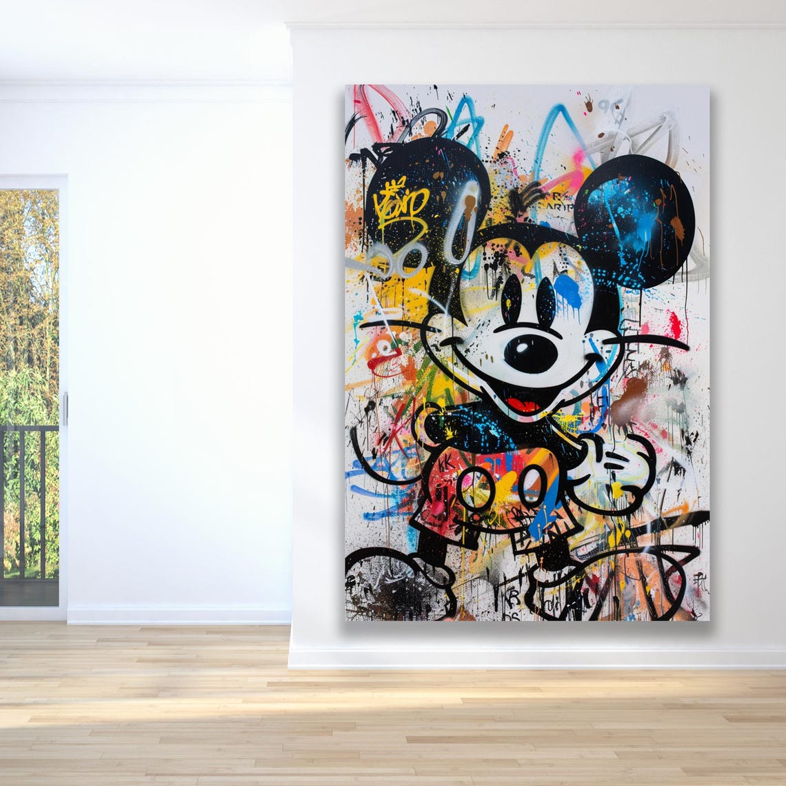 Wall Art Colorful Graffiti Wall Decor Framed Art Home Decor Modern Framed Art Urban Pop Art Style Vibrant And Bold - Image 2