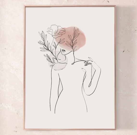Body Line Art Print