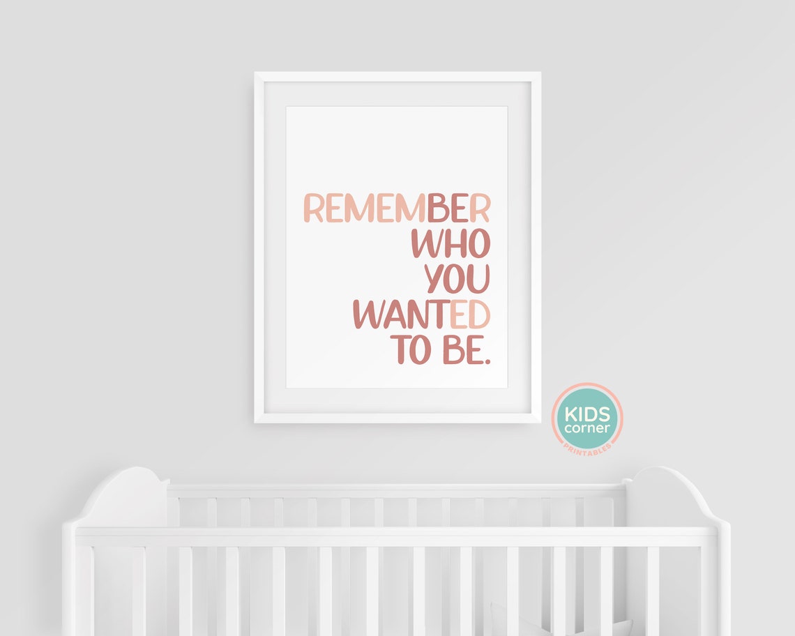 Remember Who You Wanted to Be Warm Terracotta Reflective Poster - Image 3