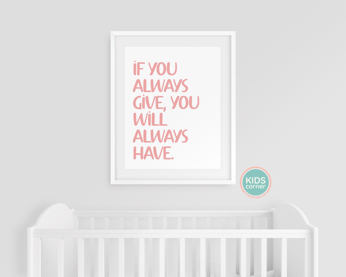 Give Receive Life Lessons Art Print, Pink Wall Decor - Image 3